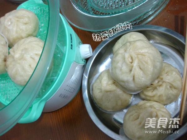 Steamed Buns with Bamboo Shoots Stuffing recipe