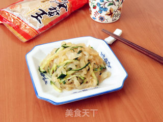 【tianjin】jellyfish Mixed with Cucumber recipe