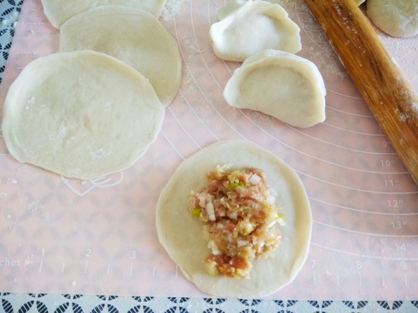 Steamed Dumplings with Pork and Sauerkraut recipe