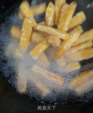 Pumpkin Strips with Egg Yolk recipe