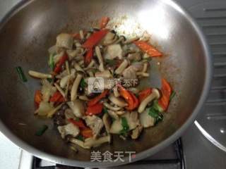 Stir Fried Pork with Mushrooms recipe