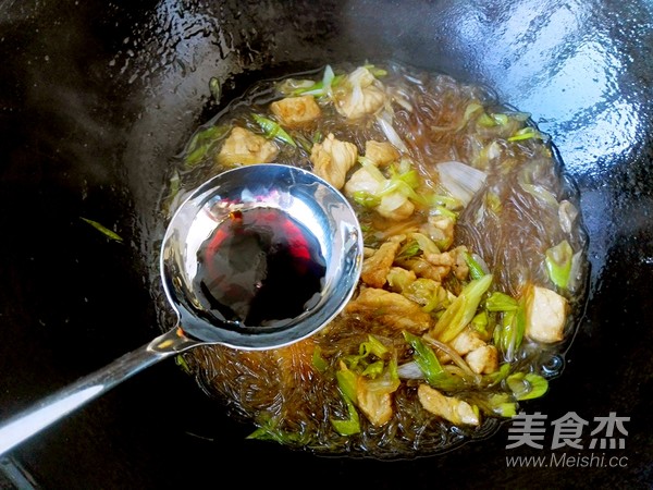 Fried Vermicelli with Sliced Pork recipe