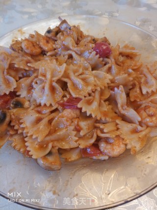 Shrimp, Mushroom, Tomatoes recipe