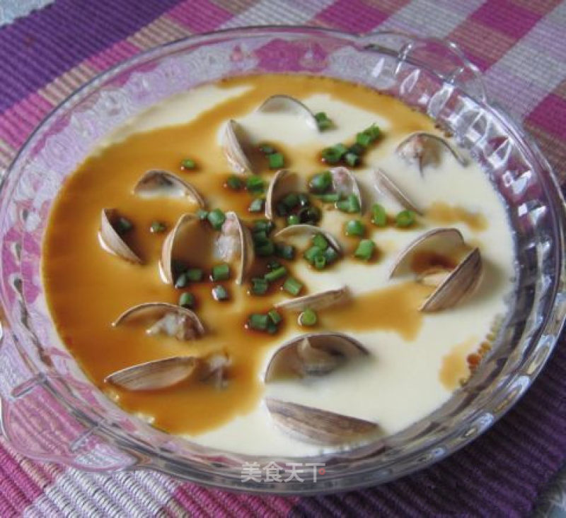 Steamed Egg with Clams recipe