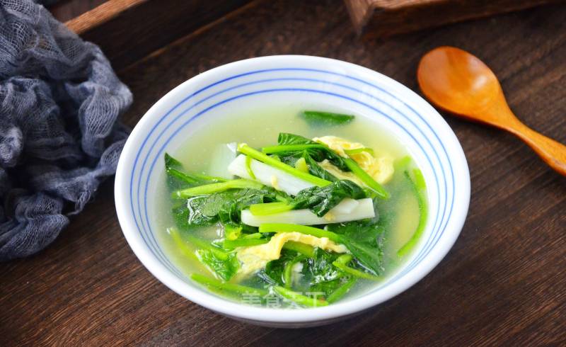 Yam Spinach Soup recipe