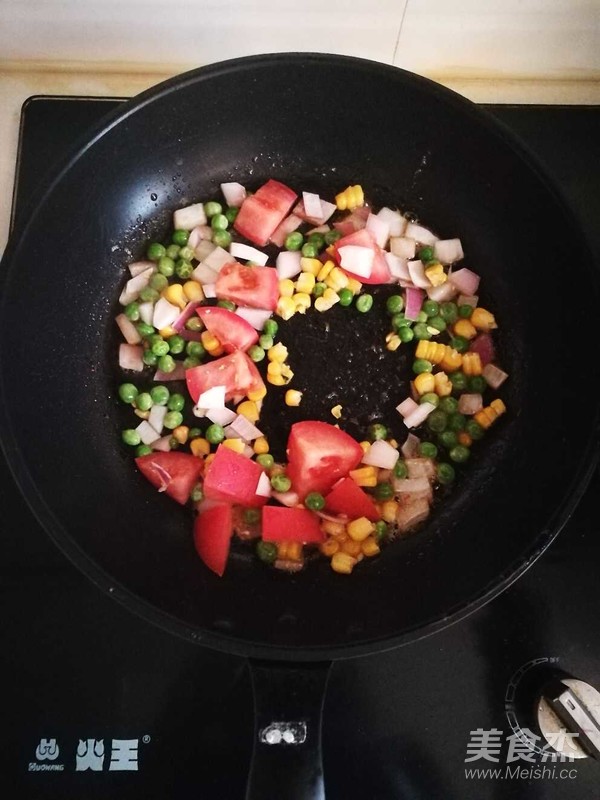 Colorful Baked Rice recipe