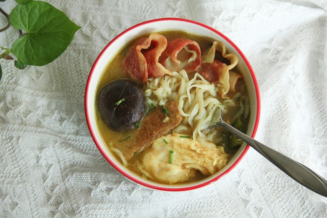 Curry Bacon Udon recipe