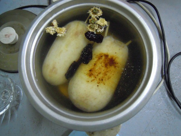 Chrysanthemum Fragrant Glutinous Rice Lotus Root recipe