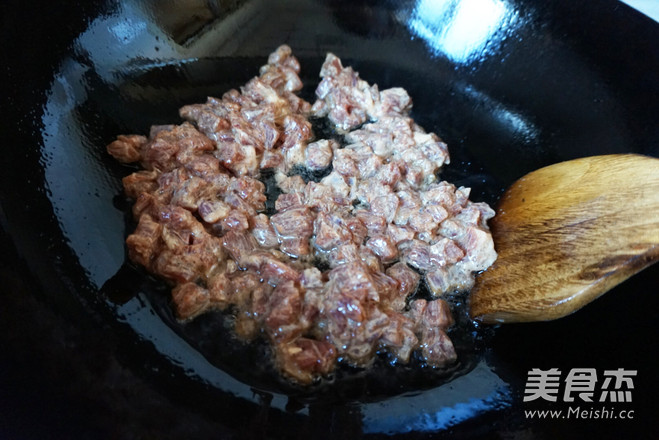 Carrot Beef Braised Rice recipe