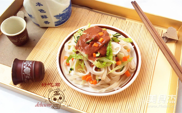 Red Fermented Bean Curd and Sesame Sauce Noodles recipe