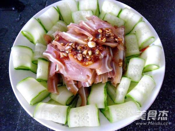 Cucumber with Pork Ears recipe