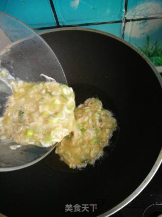 Shrimp Skin. Scrambled Eggs with Green Onions recipe
