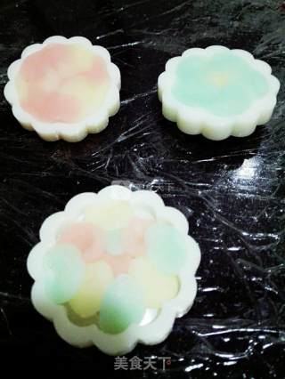 Rainbow Custard Snowy Mooncake recipe