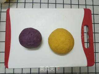 Pumpkin Purple Potato Cake recipe