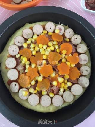 Thin Bottom Pizza with Bacon and Ham recipe