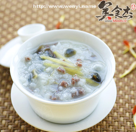 Congee with Preserved Egg and Lean Meat recipe