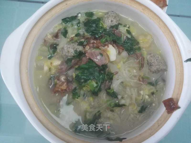 Winter Healthy Cabbage Meatball Radish Casserole recipe