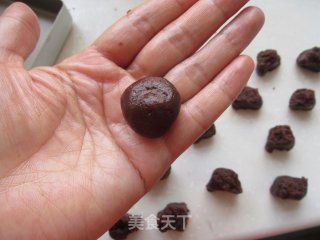 Cocoa Peanut Shortbread Cookies recipe