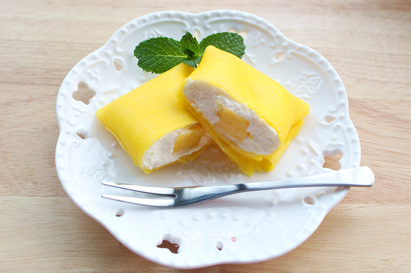Mango Pancake——deli Shi Yi Cai Series Non-oily Frying Pan Experience recipe