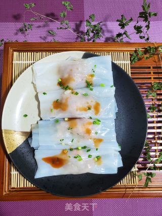 Steamed Rice Noodles with Minced Meat and Shrimp recipe
