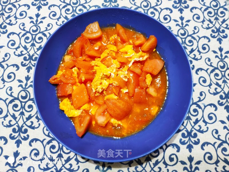 Scrambled Eggs with Tomatoes recipe