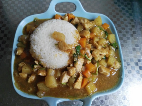 Curry Chicken Rice Bowl recipe