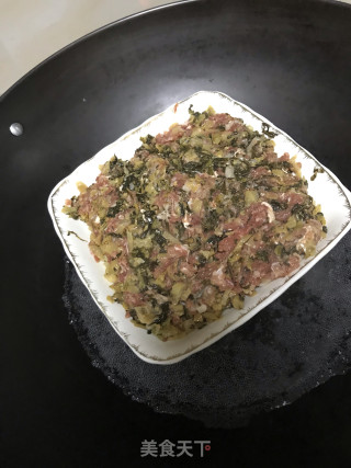 Steamed Meat Cake with Mei Cai recipe