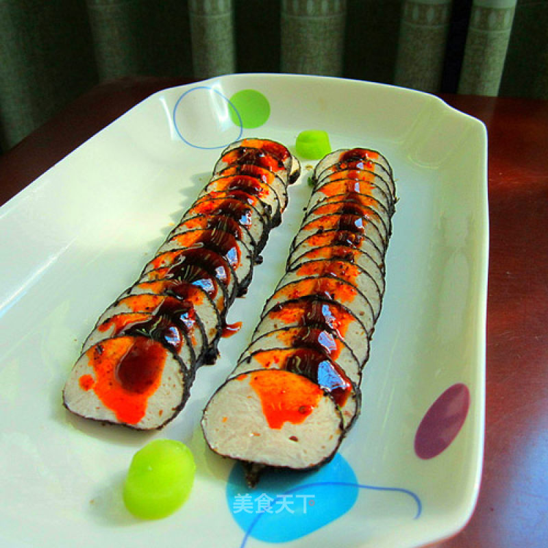 Oyster Sauce Fish Paste Rolls