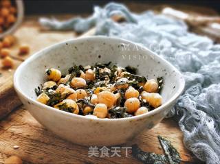 Roasted Chickpeas with Seaweed and Sesame recipe