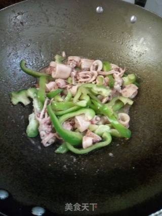 Green Pepper Squid recipe