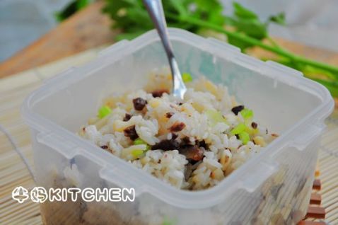 Fried Rice with Lotus Root and Beef recipe