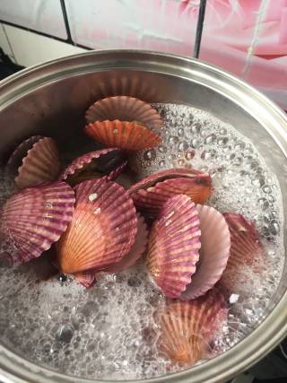 "seafood" Chopped Pepper Scallops recipe
