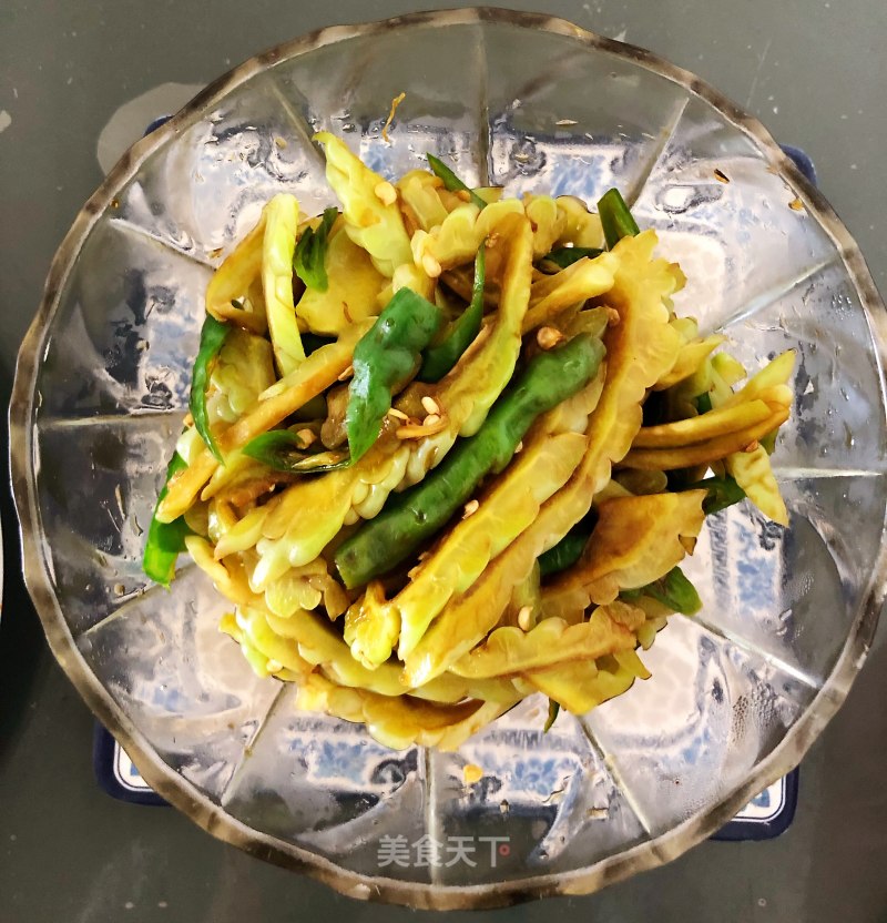 Green Pepper and Bitter Gourd recipe