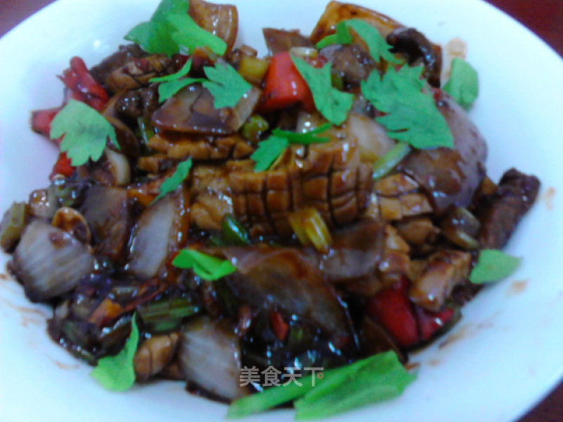 Stir-fried Pork Loin with Pork Liver recipe