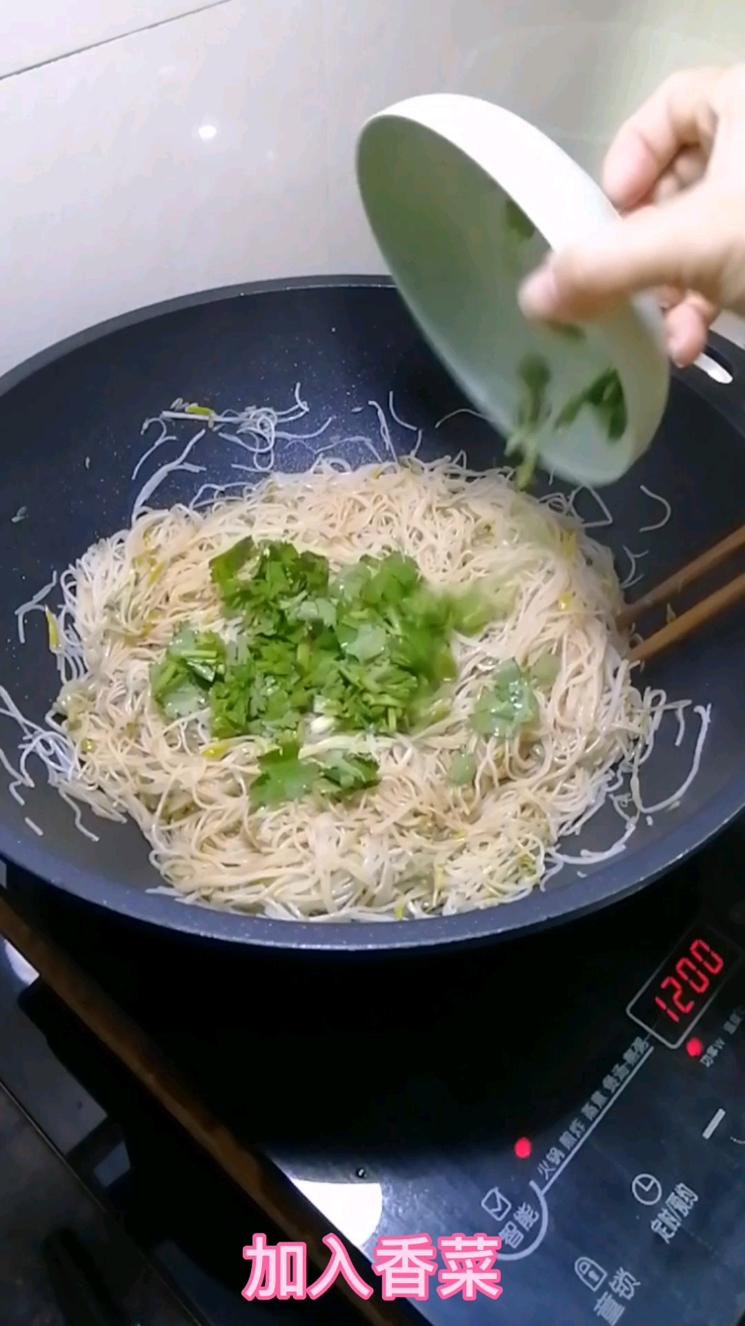 Fried Rice Noodles with Sprouts recipe