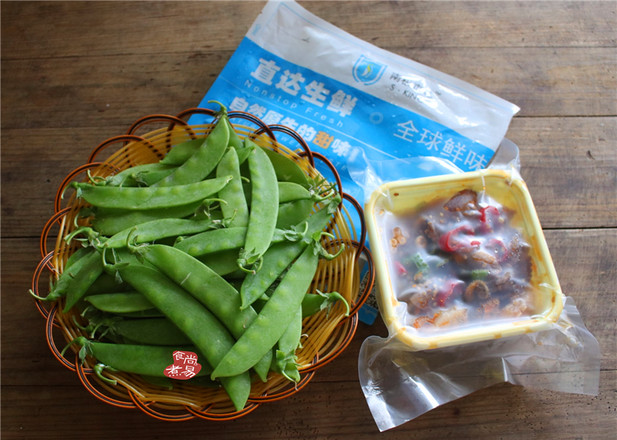 Spicy Baby Octopus Stir-fried Snow Peas recipe