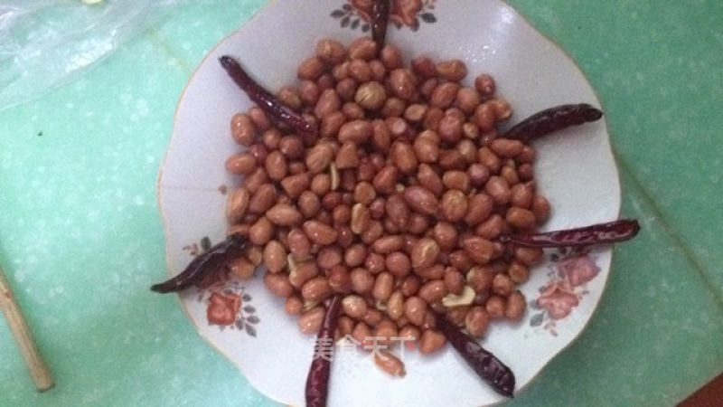 White Snowflakes Surrounded by Raw Chili Peppers recipe