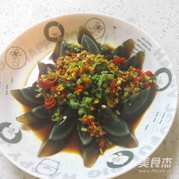 Preserved Egg with Cold Dressing recipe