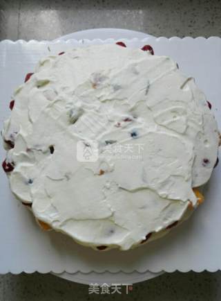 #aca烤明星大赛# Fruit Butter Naked Cake recipe