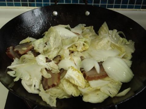 Braised Bacon with Chinese Cabbage recipe