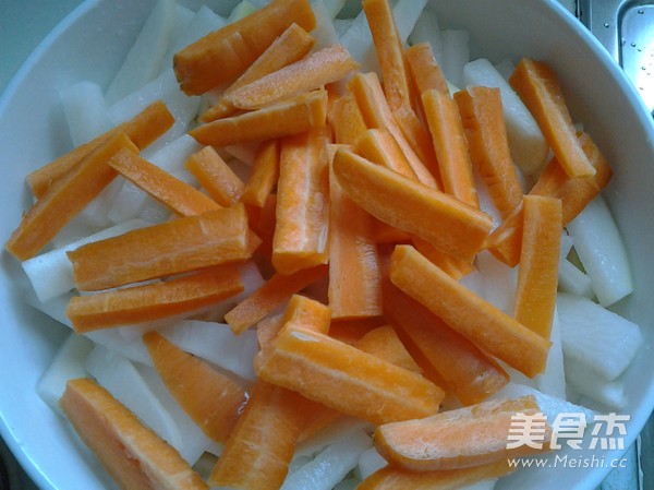 Sweet and Sour Radish Sticks recipe