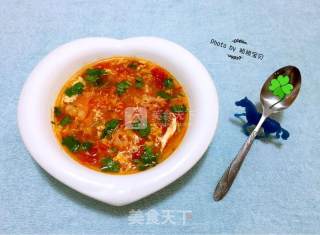 Tomato Egg Flower Tremella Soup recipe