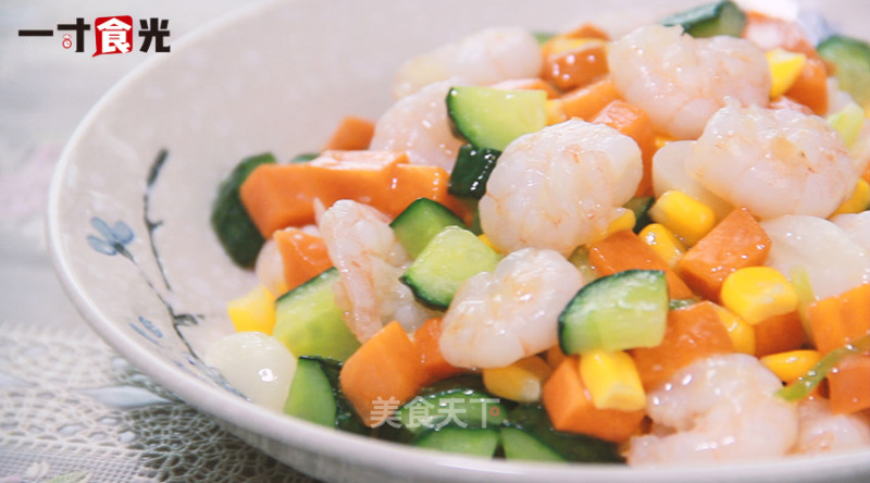 Three-color Fried Shrimp recipe