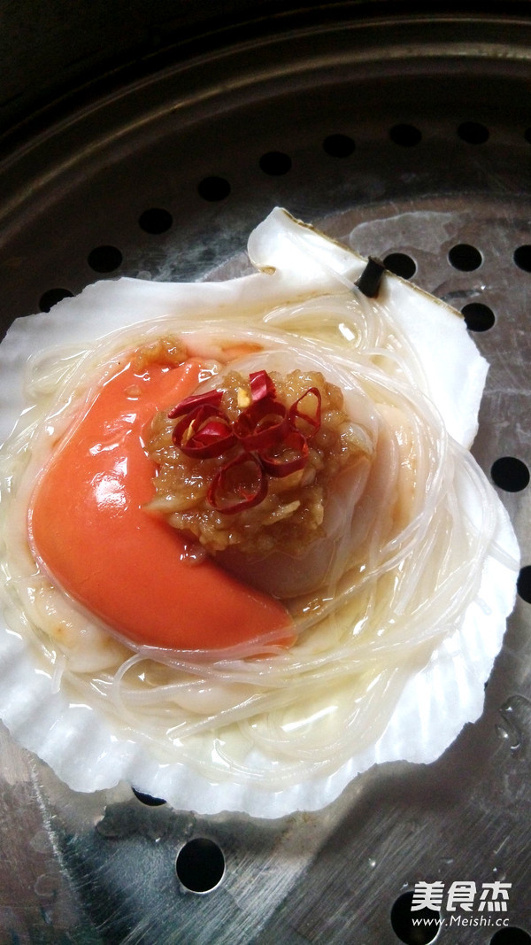 Steamed Scallops with Garlic Vermicelli recipe