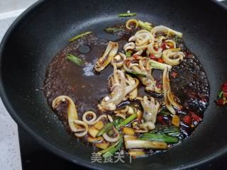 Fried Squid with Onion recipe