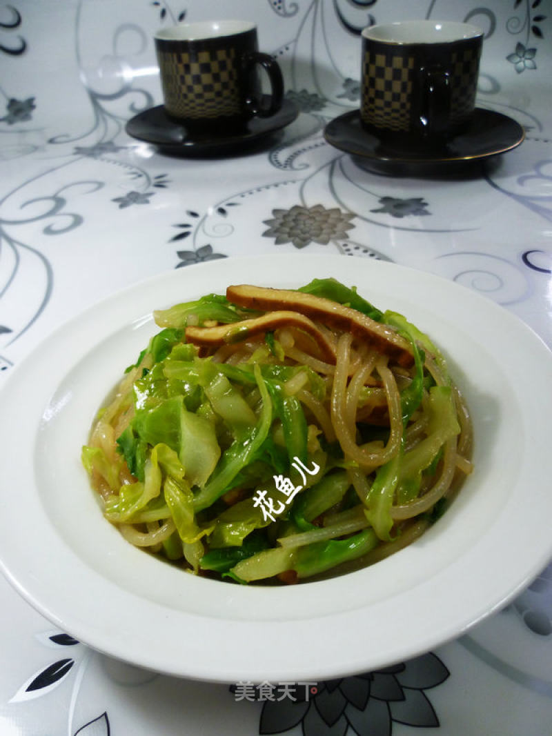 Stir-fried Bee Hoon with Beef Cabbage recipe