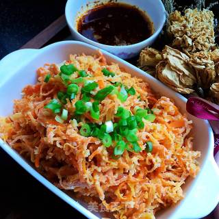 Steamed Shredded Carrots recipe