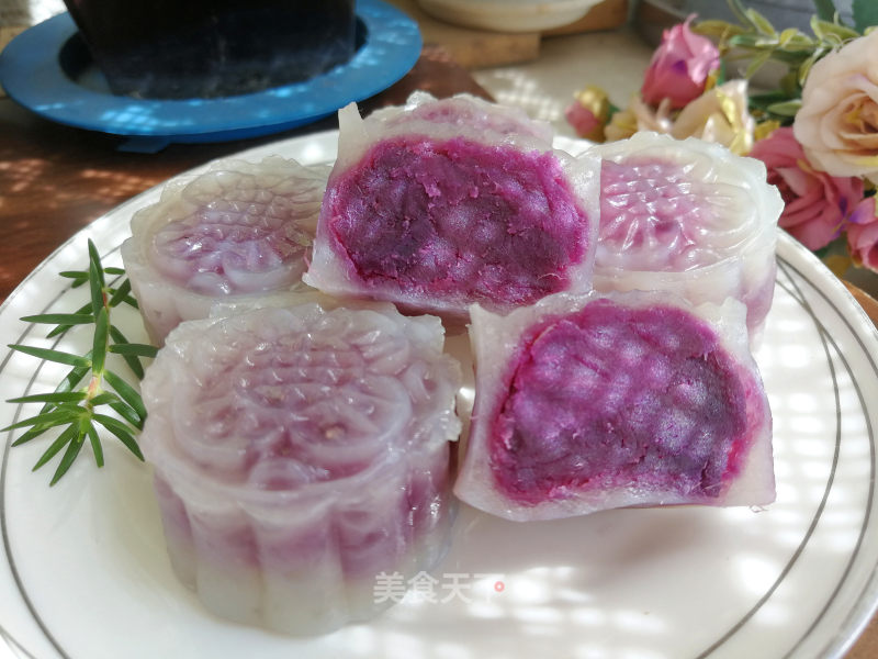 Crystal Purple Sweet Potato Mooncake recipe