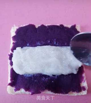 Yam and Purple Sweet Potato Roll recipe