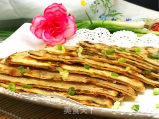 Dumpling Crusted Scallion Pancake recipe